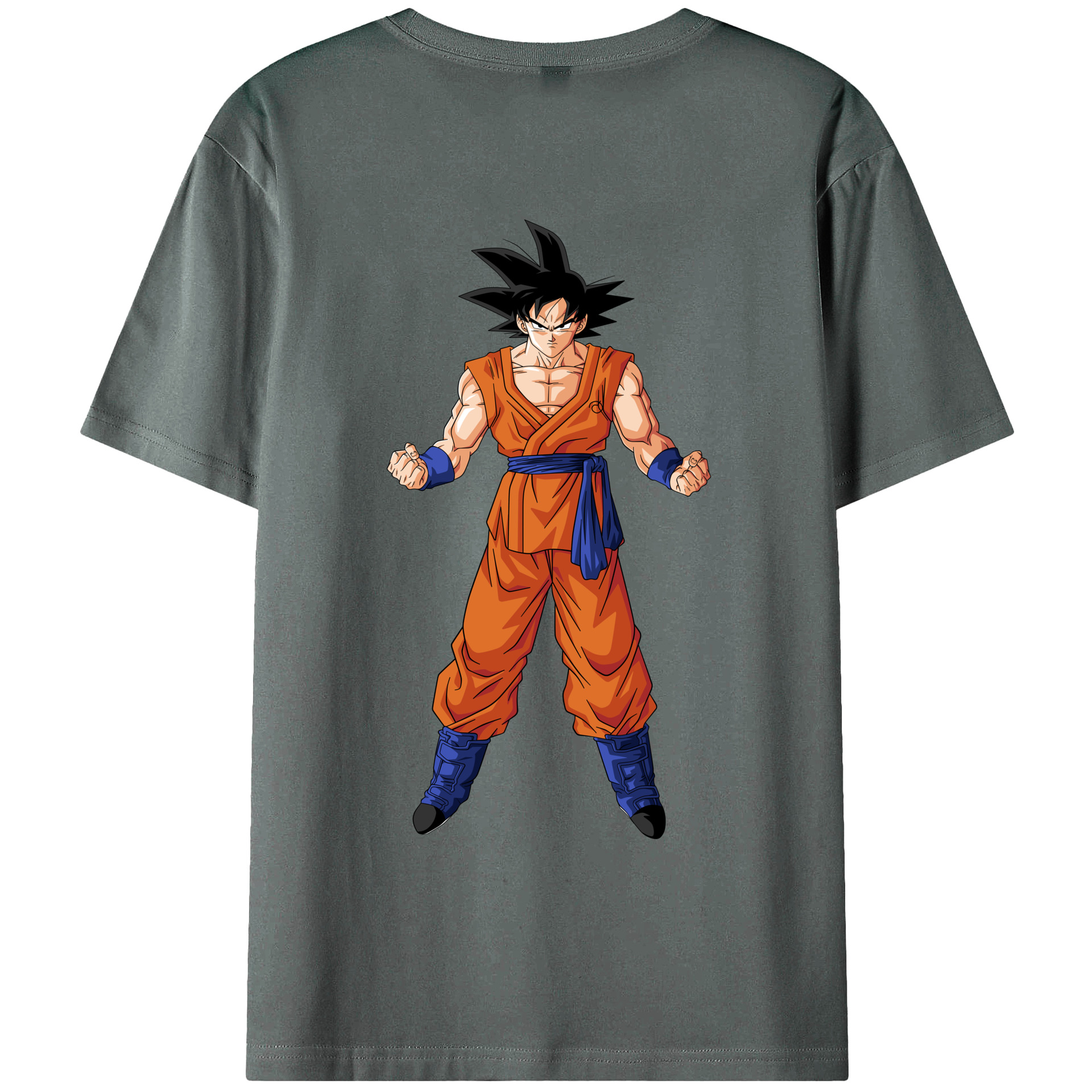 （画像用） ドラゴンボール 孫悟空（そん ごくう）Son Goku カカロット DRAGON BALL Kakarotto 綿100％ メンズ半袖Tシャツ（バックプリント） 通気性